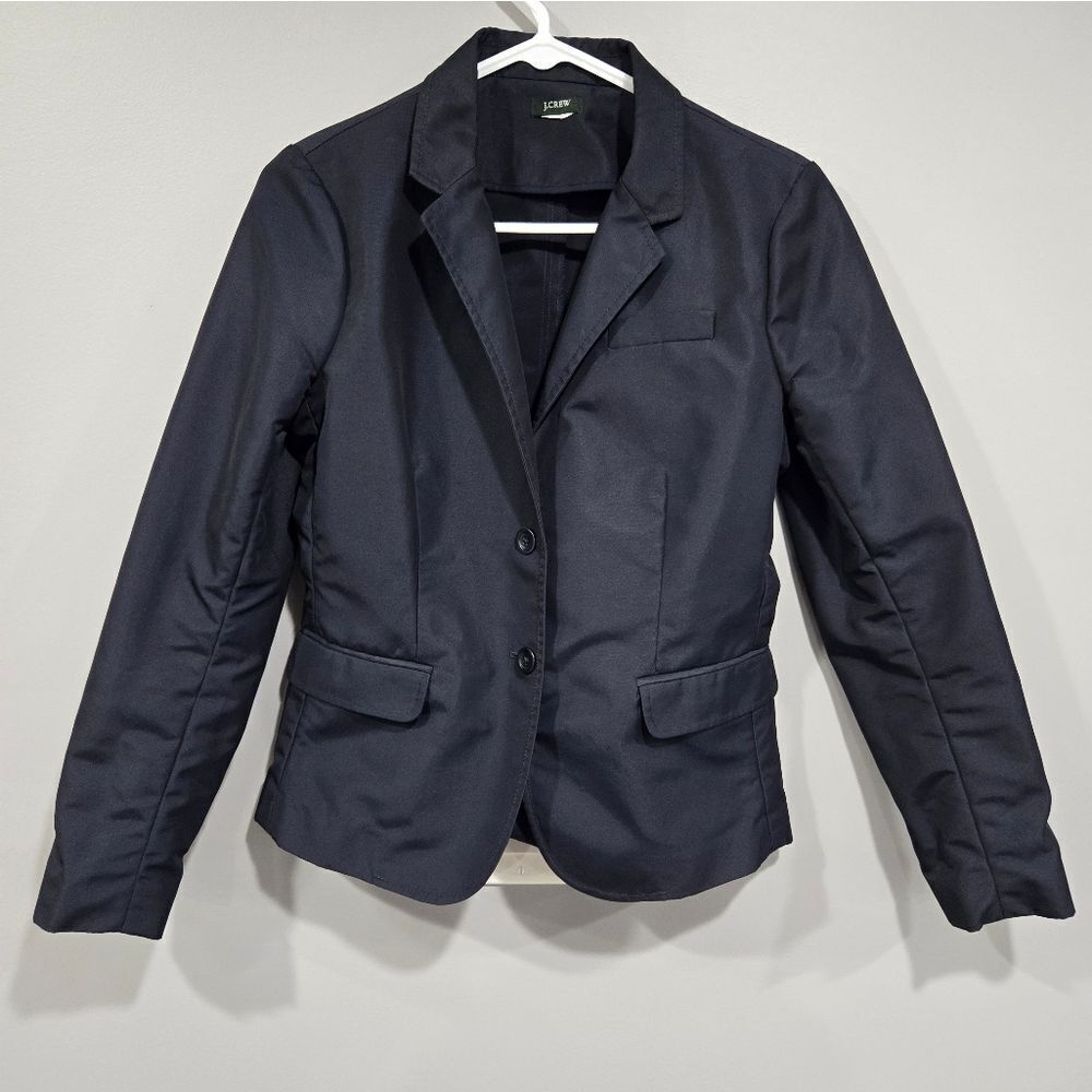🐢 J. Crew Waterproof Rain Blazer Navy.  🌧️ ☔